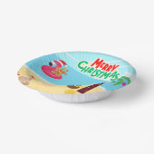 Bols En Carton Scène de Noël de plage (Angulaire)