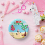 Bols En Carton Scène de Noël de plage (Fête)