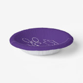 Bols En Carton Script et Casquette diplômé sur violet (Angulaire)