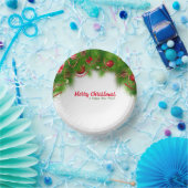 Bols En Carton Serre de Noël et ampoules rouges, et présente (Fête)