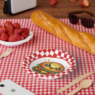 Bols En Carton Soirée amoureuse du Cute Hamburger