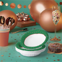 Soirée de Noël verte et or