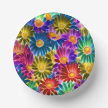 Soleil floral #444 - Bol en papier