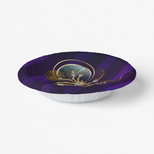 Bols En Carton Spider Steampunk sur Arrière - plan pourpre (Angulaire)