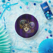 Bols En Carton Spider Steampunk sur Arrière - plan pourpre (Fête)