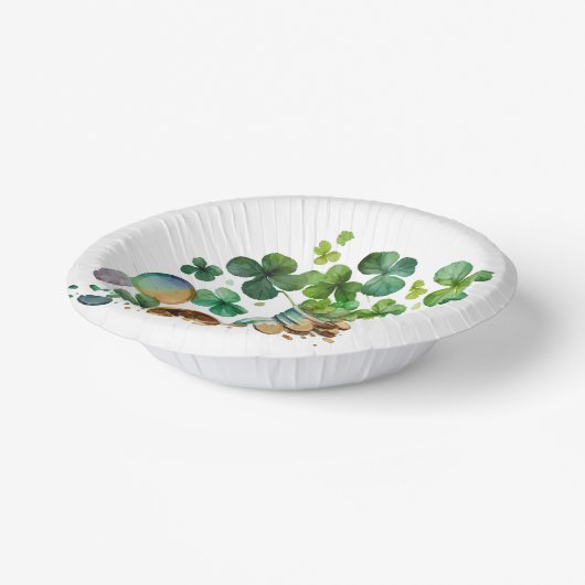 Bols En Carton St. Patrick's Day Shamrocks et pièces (Angulaire)