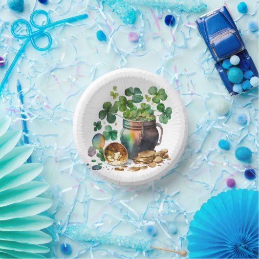 Bols En Carton St. Patrick's Day Shamrocks et pièces (Fête)