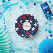 Bols En Carton Starry Splendor : Rouge, Bleu Blanc Bleu Bleu Bol  (Fête)