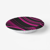 Bols En Carton Stripes complexes - Magenta et Noir (Angulaire)