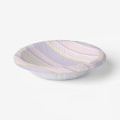Bols En Carton Stripes complexes - rose pastel, jaune et violet (Angulaire)