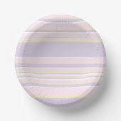 Bols En Carton Stripes complexes - rose pastel, jaune et violet (Recto)