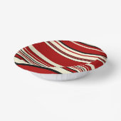 Bols En Carton Stripes complexes - Rouge & Crème (Angulaire)