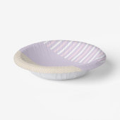 Bols En Carton Stripes Pop Couleur - Rose Pastel, Jaune & Violet (Angulaire)