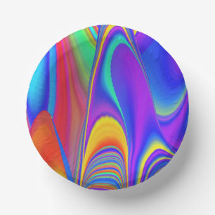 Bols En Carton Summerfeel, Rainbowart 3D Abstrait