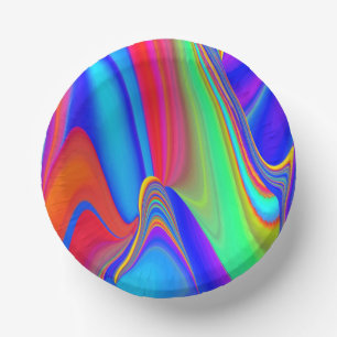 Bols En Carton Summerfeel, Rainbowart 3D Abstrait