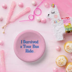 Bols En Carton Survie d'un Tour Bus Ride bowls en papier rose