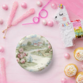 Bols En Carton Sweet Rustic Country Home Paysage Floral (Fête)