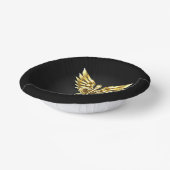 Bols En Carton Symbole Polygonal Or Caduceus (Angulaire)