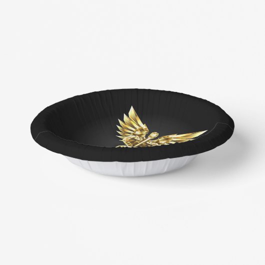 Bols En Carton Symbole Polygonal Or Caduceus (Angulaire)