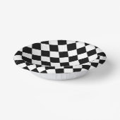 Bols En Carton Tableau de bord noir et blanc À damiers Drapeau (Angulaire)