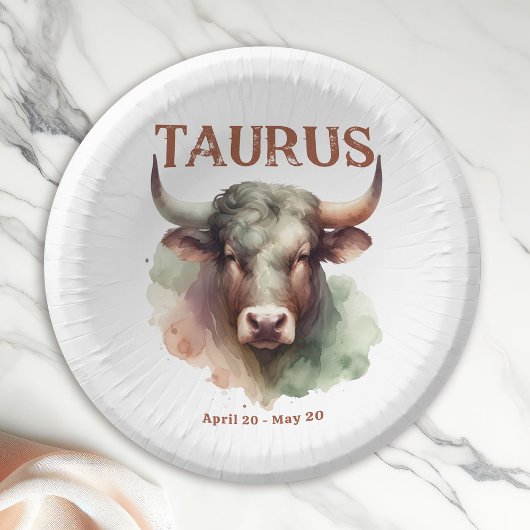 Bols En Carton Taurus Bull Zodiac Thématique fête d'anniversaire