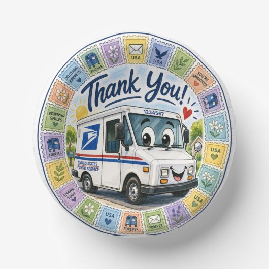 Bols En Carton Thank you Postal Workers  (Recto)