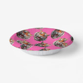 Bols En Carton Tiger Head Pattern Design Pink (Angulaire)