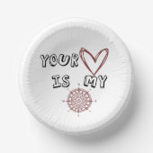 Bols En Carton Ton coeur est mon boussole (Recto)