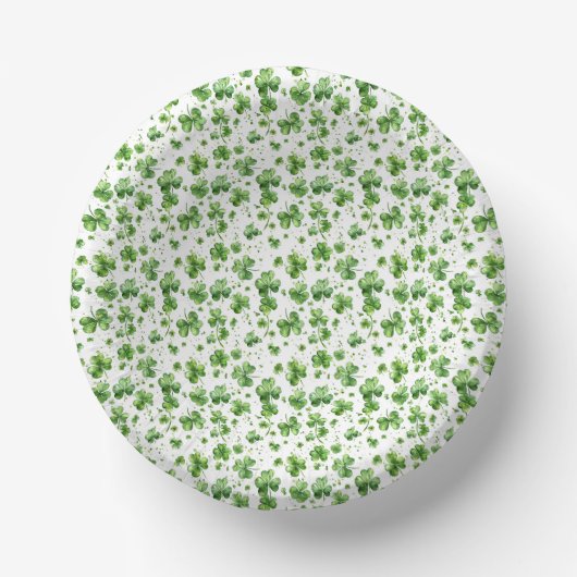 Bols En Carton Trèfle vert de la Saint-Patrick (Recto)