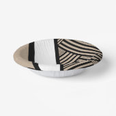 Bols En Carton Triangle - Taupe, noir et blanc (Angulaire)