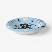 Bols En Carton Trois Esprit Bleu Halloween 3e fête d'anniversaire (Angulaire)