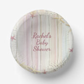 Bols En Carton Tropical Beach Seashell Baby shower Boho Chic (Recto)