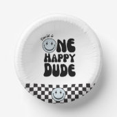 Bols En Carton Un joyeux Dude bleu joyeux visage anniversaire (Recto)