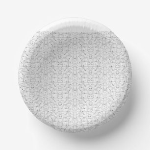 Bols En Carton Un motif texturé aux teintes blanches et grises,