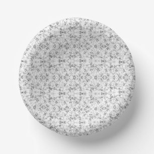 Bols En Carton Un mur à motifs blanc et noir frappant visuellemen