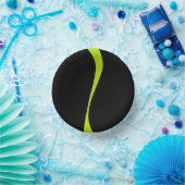 Bols En Carton Vagues simples 2 en vert citron et noir (Fête)