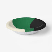 Bols En Carton Vagues simples - vert, crème et noir (Angulaire)