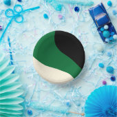 Bols En Carton Vagues simples - vert, crème et noir (Fête)
