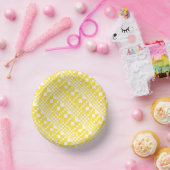 Bols En Carton Vérifié, Chèques en citron jaune et blanc (Fête)