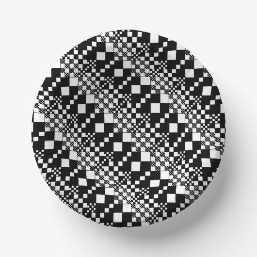 Bols En Carton Vérifié, Chèques - noir et blanc (Recto)