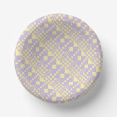 Bols En Carton Vérifié, Chèques - Pastel Jaune et Violet (Recto)