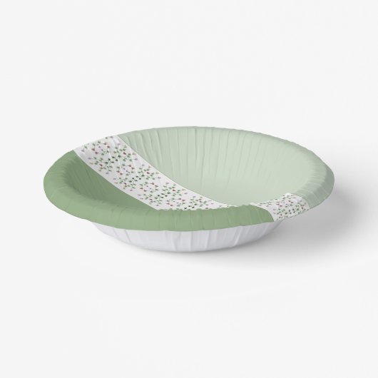 Bols En Carton Vert Foncé Et Clair (Angulaire)