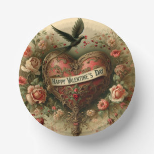 Bols En Carton Vintage/rétro/Victorian Valentine's day heart