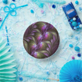 Bols En Carton Violet Abstrait violet violet kaki fractal (Fête)