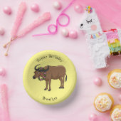 Bols En Carton Water buffalo with flowers (Fête)