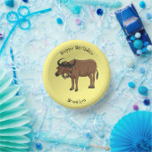 Bols En Carton Water buffalo with flowers (Fête)