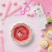 Bols En Carton Wild Wolf Whirling boules de papier blanc (Fête)