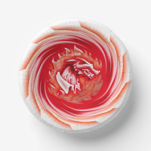 Bols En Carton Wild Wolf Whirling boules de papier blanc (Recto)