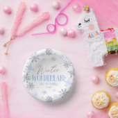 Bols En Carton Winter Wonderland Blue Snowflake fête d'anniversai (Fête)