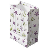 Bolsa de regalo Violetas y flores silvestres Medium Cadeauzakje (Voorkant Gekanteld)
